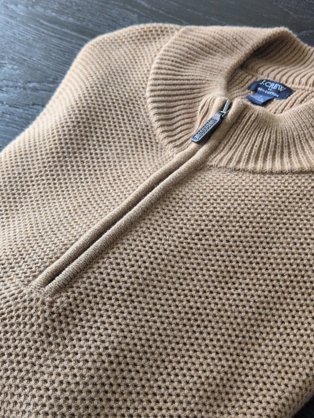 J. CREW Mens Camel Sweater, L